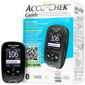 Máy đo đường huyết Accu-Chek Guide đo nhanh chóng chỉ với một nút bấm và an toàn
