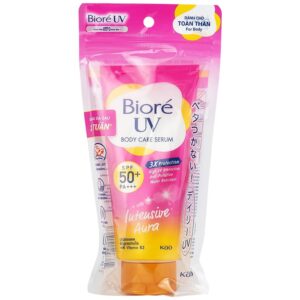 Tinh chất chống nắng Biore UV Body Care Serum Intensive Aura SPF50+ PA+++ dưỡng sáng da (150ml)