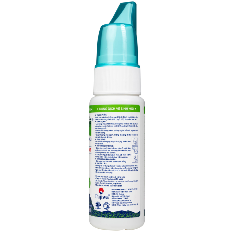 Dung dịch vệ sinh mũi ION Muối hỗ trợ sát khuẩn, kháng viêm, phòng ngừa sổ mũi (90ml)