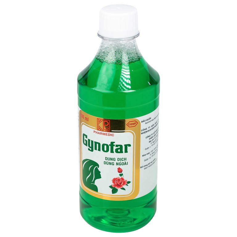 Dung dịch vệ sinh phụ nữ Gynofar sạch khuẩn, giữ cân bằng pH da (500ml)