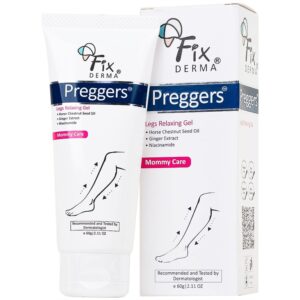 Gel Preggers Leg Relaxing 60g Fixderma dưỡng ẩm, giảm chuột rút, phù nề, giãn tĩnh mạch chân cho bà bầu