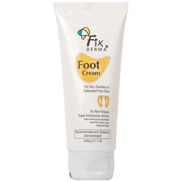 Kem bôi Fixderma Foot Cream dưỡng ẩm, làm mềm gót chân (60g)