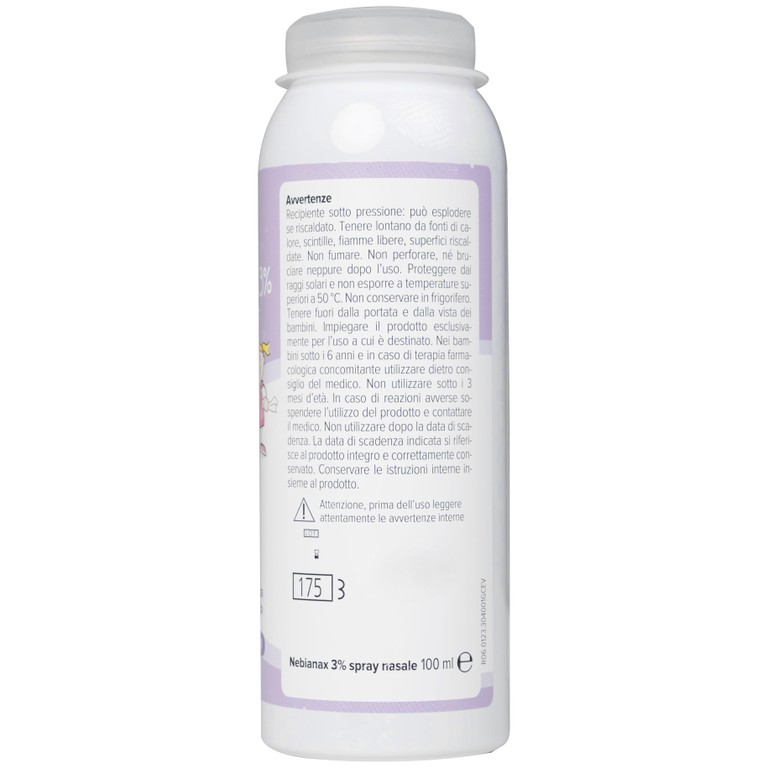 Dung dịch xịt mũi Nebianax 3% Spray Nasale 100ml Buona làm sạch đường mũi