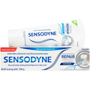 Kem đánh răng Sensodyne Repair And Protect Deep Repair Whitening giảm ê buốt răng, cơ chế phục hồi sâu (100g)