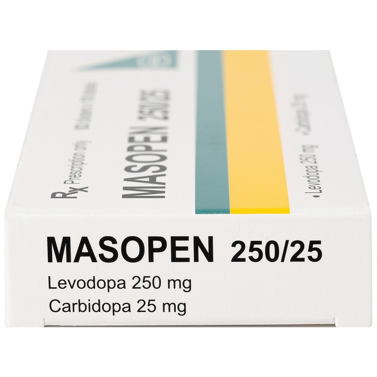 Thuốc Masopen 250/25 Hasan điều trị triệu chứng bệnh parkinson (3 vỉ x 10 viên)