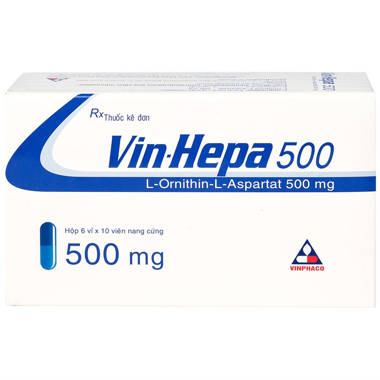 Thuốc Vin-Hepa 500 Vinphaco điều trị các bệnh lý ở gan (6 vỉ x 10 viên)