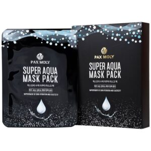 Mặt nạ miếng dưỡng ẩm Pax Moly Super Aqua Mask Pack làm mềm mịn, cải thiện độ đàn hồi da (10 miếng)