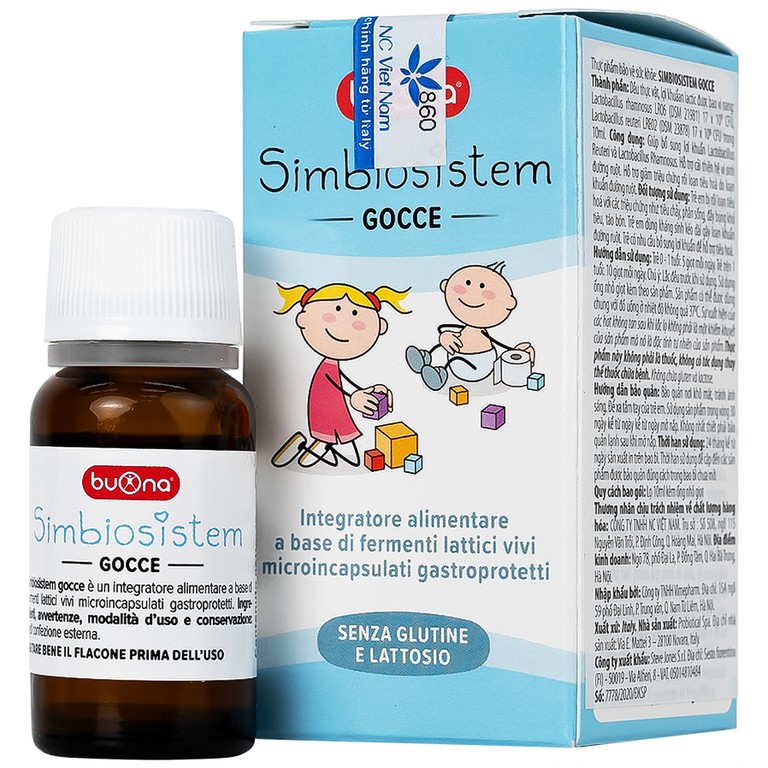 Dung dịch Simbiosistem Gocce 10ml Buona bổ sung lợi khuẩn đường ruột