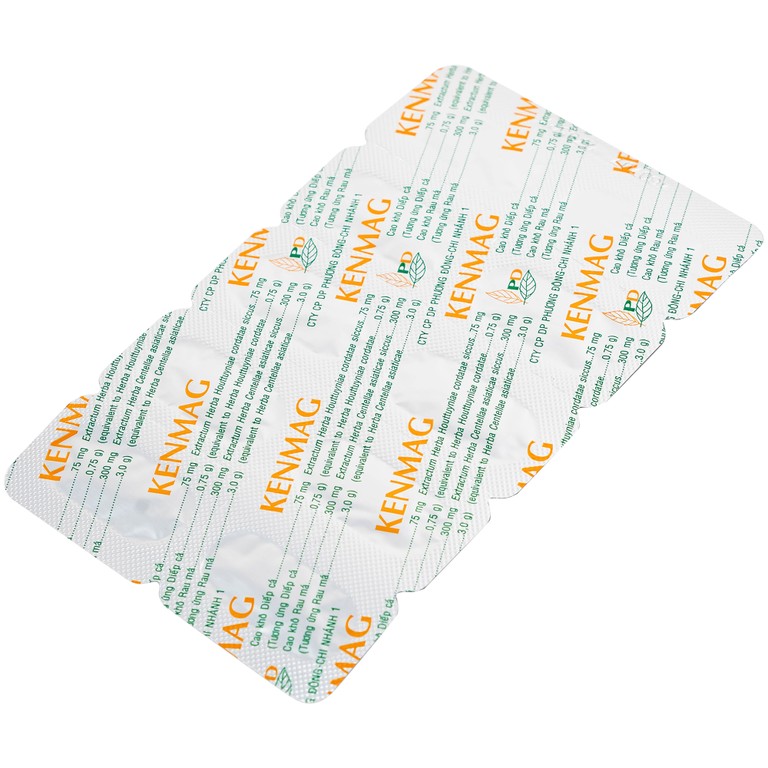 Thuốc Kenmag GMP phòng và hỗ trợ điều trị táo bón, giải nhiệt, thông tiểu (6 vỉ x 10 viên)
