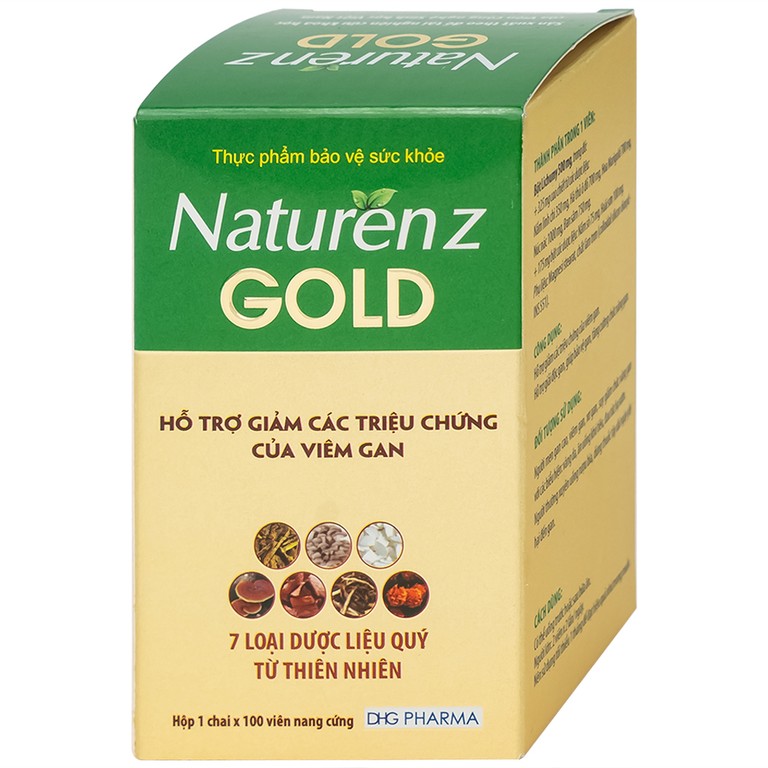 Viên nang cứng Naturenz Gold DHG Pharma hỗ trợ giảm các triệu chứng của viêm gan (100 viên)