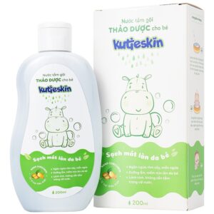 Nước tắm gội thảo dược cho bé Kutieskin làm sạch, dưỡng mềm da và tóc (200ml)