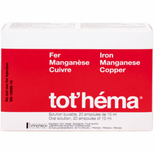 Dung dịch Tot'héma Innothera điều trị thiếu máu do sắt (2 vỉ x 10 ống x 10ml)