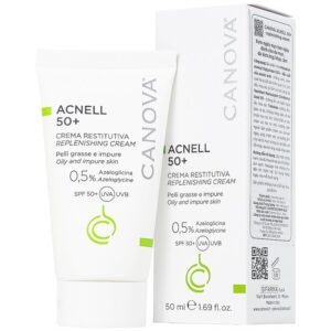 Kem ngừa mụn ban ngày Canova Acnell 50+ giúp chăm sóc và dưỡng ẩm cho da bị mụn, da kích ứng và da nhạy cảm (50ml)