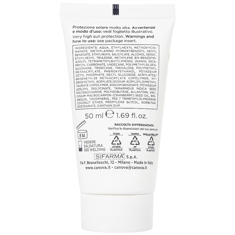 Kem ngừa mụn ban ngày Canova Acnell 50+ giúp chăm sóc và dưỡng ẩm cho da bị mụn, da kích ứng và da nhạy cảm (50ml)