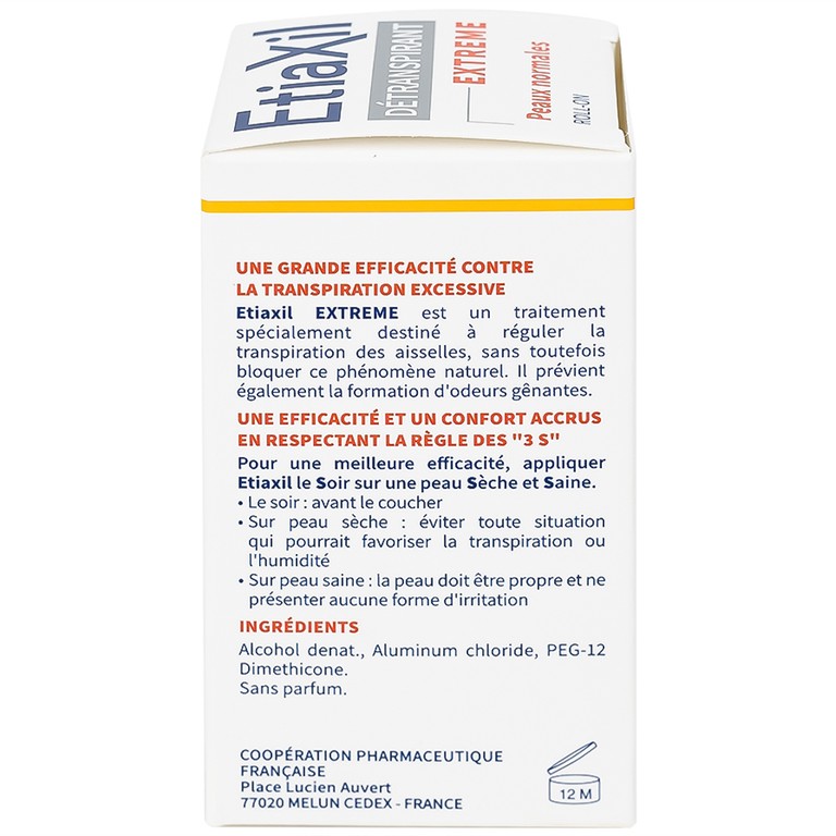 Lăn khử mùi Etiaxil Detranspirant Extreme Peaux Normales giúp khử mùi cơ thể (15ml)