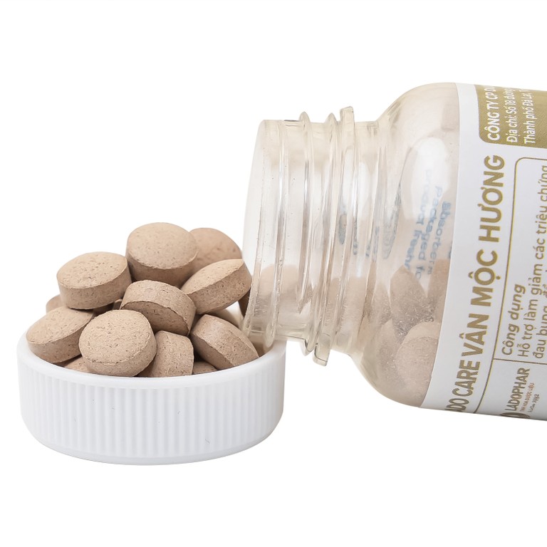 Viên uống Lado Care Vân Mộc Hương giảm các triệu chứng đau bụng, đầy bụng, khó tiêu (80 viên)