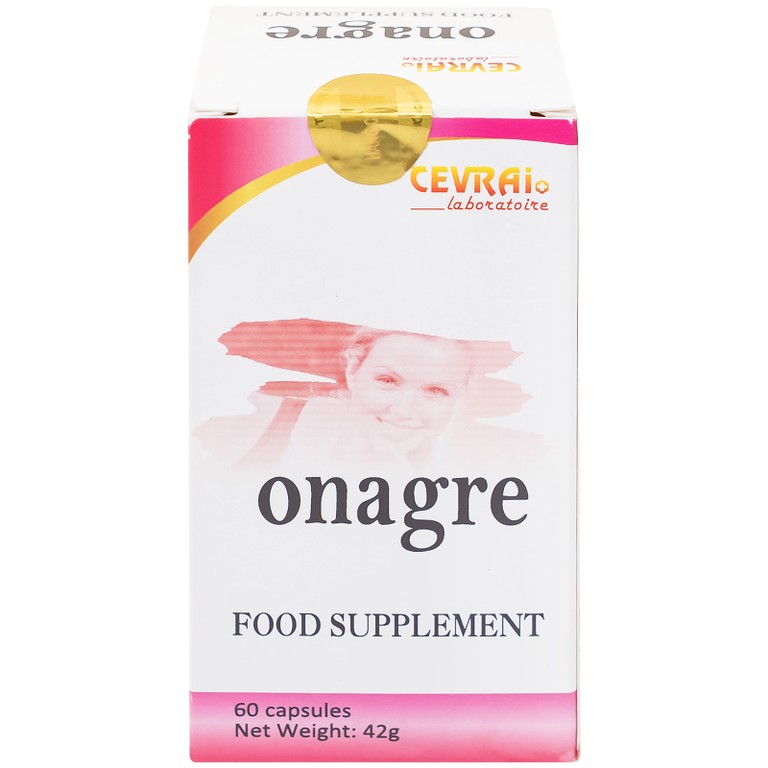 Viên uống Onagre Cevrai hỗ trợ giảm quá trình oxy hóa, giúp cải thiện độ ẩm cho da, giúp da sáng đẹp (60 viên)