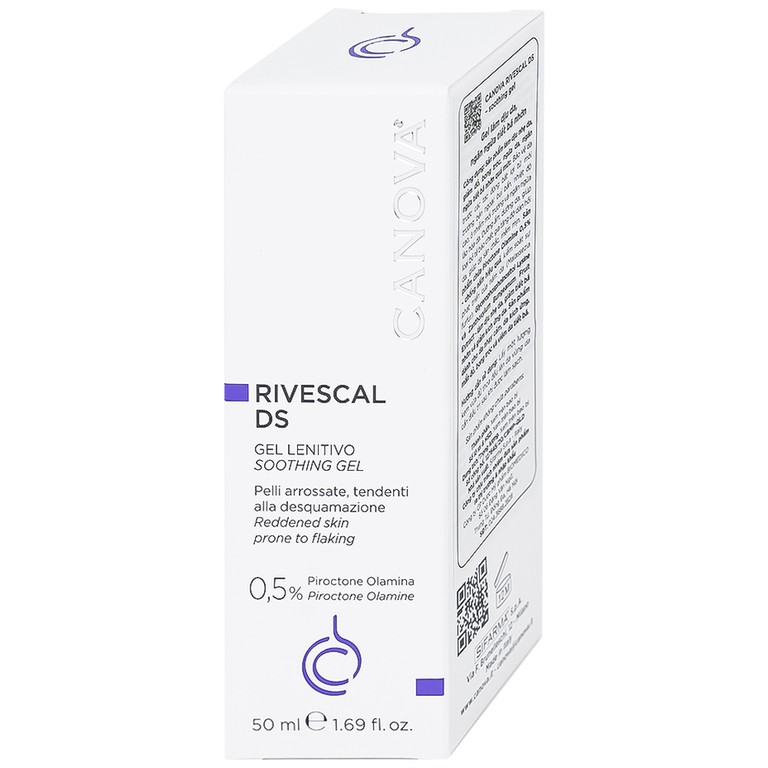 Gel bôi Canova Rivescal DS Soothing Gel Siflarma làm dịu da, ngăn ngừa tiết bã nhờn (50ml)