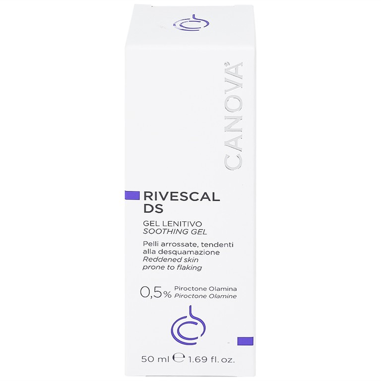 Gel bôi Canova Rivescal DS Soothing Gel Siflarma làm dịu da, ngăn ngừa tiết bã nhờn (50ml)