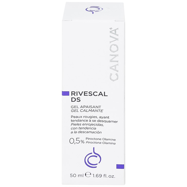 Gel bôi Canova Rivescal DS Soothing Gel Siflarma làm dịu da, ngăn ngừa tiết bã nhờn (50ml)