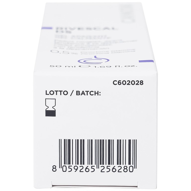 Gel bôi Canova Rivescal DS Soothing Gel Siflarma làm dịu da, ngăn ngừa tiết bã nhờn (50ml)