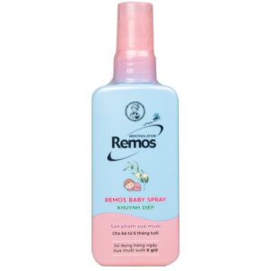 Xịt xua muỗi Remos hương Khuynh Diệp xua muỗi suốt 6 giờ cho bé từ 6 tháng tuổi (70ml)