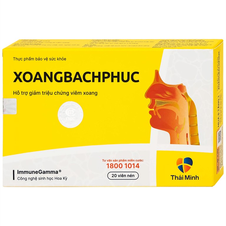 Viên uống Xoang Bach Phuc Thái Minh hỗ trợ giảm triệu chứng viêm xoang (2 vỉ x 10 viên)