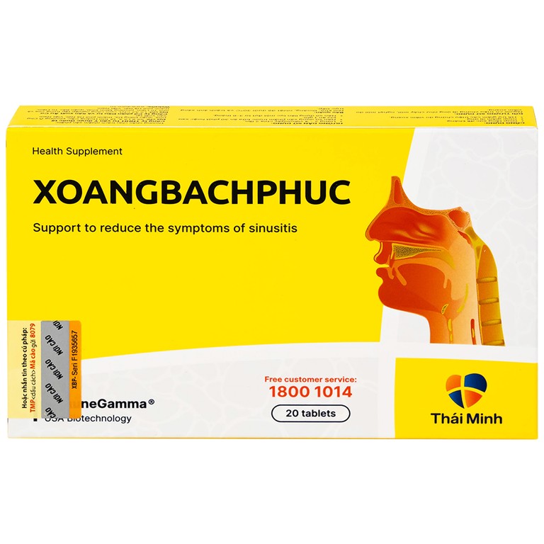 Viên uống Xoang Bach Phuc Thái Minh hỗ trợ giảm triệu chứng viêm xoang (2 vỉ x 10 viên)