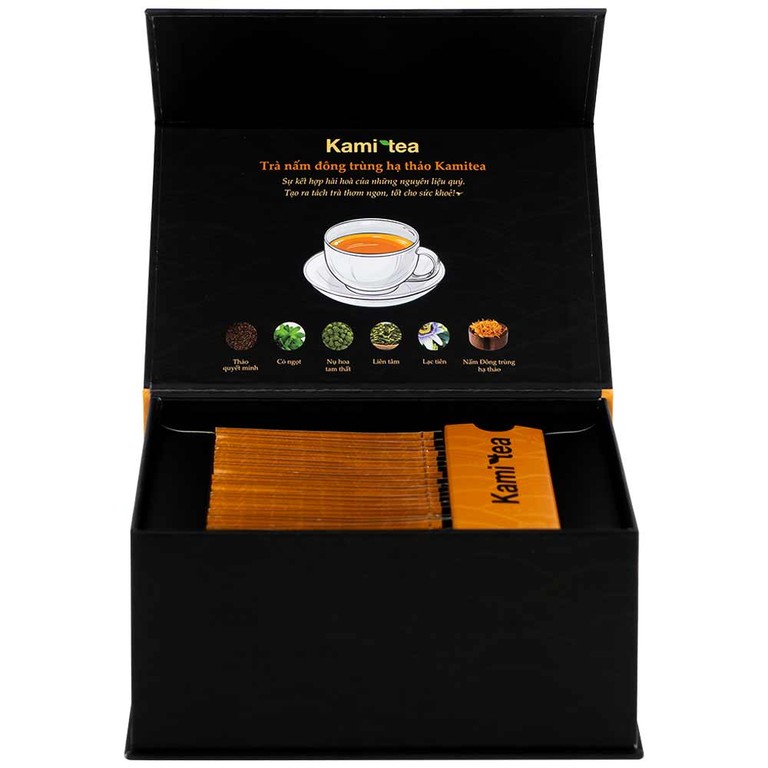 Trà Thảo Dược Nấm Đông Trùng Hạ Thảo Kami Tea (20 túi x 2g)