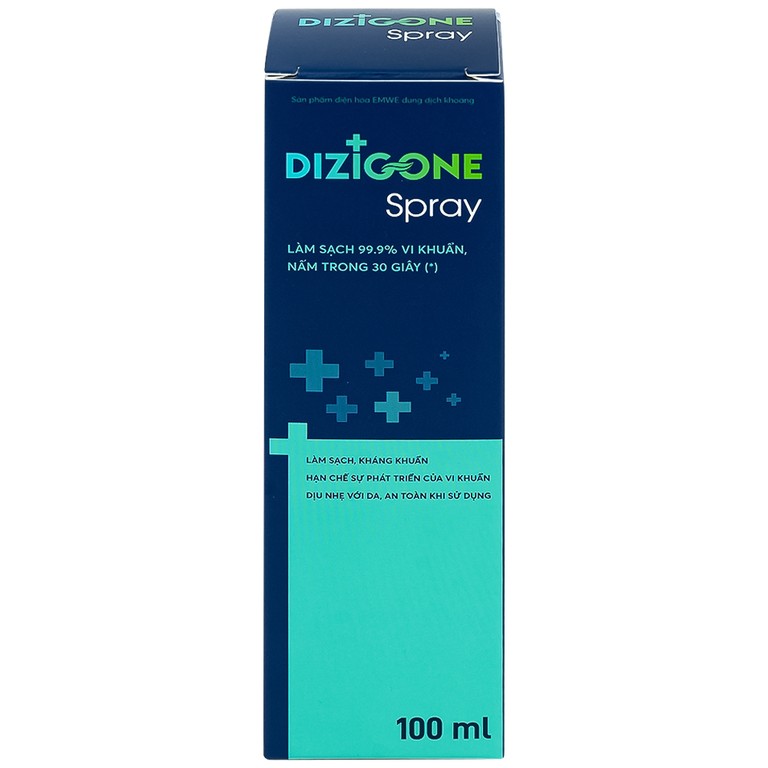 Xịt kháng khuẩn Dizigone Spray Terrapharm giúp kháng khuẩn, phục hồi tổn thương da (100ml)