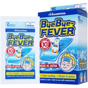 Miếng dán giảm sốt, hạ nhiệt nhanh Bye Bye Fever Hisamitsu kéo dài đến 10 giờ (8 gói x 2 miếng)