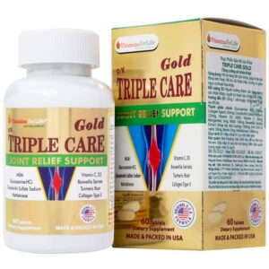 Viên nang cứng Triple Care Gold Vitamins For Life Hỗ trợ tăng tiết dịch khớp, giảm thoái hóa khớp (60 viên)