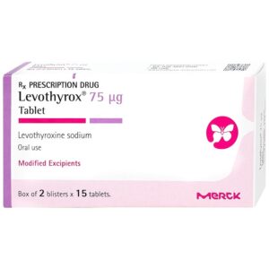 Thuốc Levothyrox 75µg Merck điều trị bướu giáp đơn thuần lành tính (2 vỉ x 15 viên)