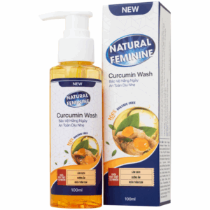 Dung dịch vệ sinh phụ nữ Natural Feminine Curcumin Wash giúp làm sạch, khử mùi vùng kín (100ml)