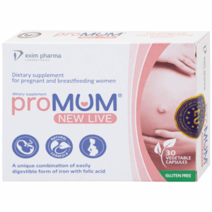 Viên uống proMUM New Live bổ sung các chất dinh dưỡng cho phụ nữ mang thai và cho con bú (2 vỉ x 15 viên)