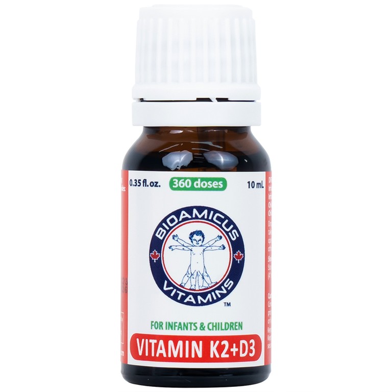 Dung dịch Biomicus For Infants And Children Vitamin K2 And D3 hỗ trợ tốt cho xương, răng của bé (10ml)