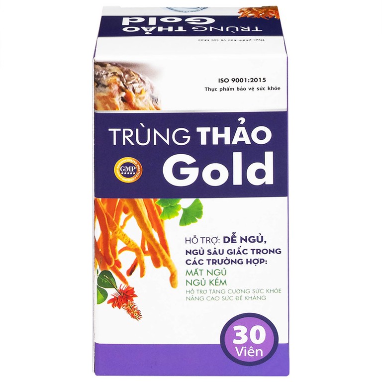 Viên uống Trùng Thảo Gold Thành Công hỗ trợ dễ ngủ, ngủ sâu giấc (30 viên)