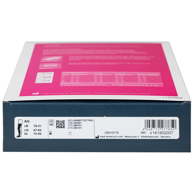 Vớ đùi y khoa Medi Duomed size S hỗ trợ điều trị giãn tĩnh mạch, phù chân, đau nhức chân (1 đôi)