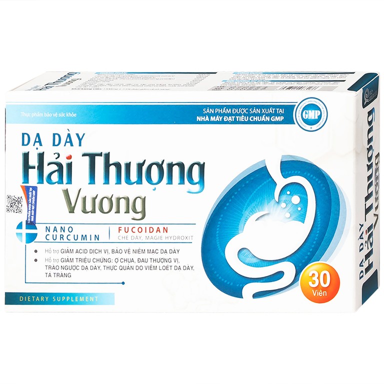 Viên uống Dạ Dày Hải Thượng Vương hỗ trợ giảm acid dịch vị, bảo vệ niêm mạc dạ dày (30 viên)