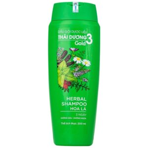 Dầu gội dược liệu Thái Dương 3 hương hoa lá hỗ trợ giảm gàu, kích thích mọc tóc (200ml)