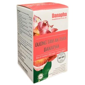 Thuốc Dưỡng Tâm An Thần Danapha điều trị mất ngủ do lo âu, làm việc quá sức (100 viên)