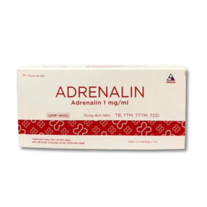Dung dịch tiêm Adrenalin hỗ trợ điều trị hồi sức tim phổi, cấp cứu choáng phản vệ (Hộp 10 ống)