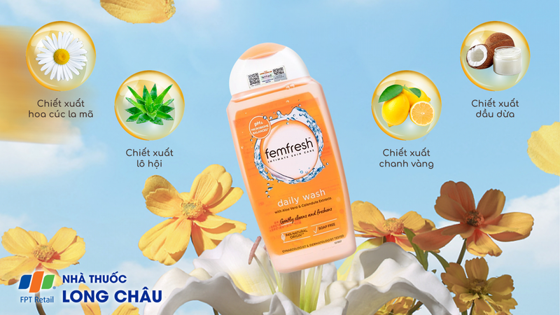Dung dịch vệ sinh phụ nữ Femfresh màu cam giá rẻ
