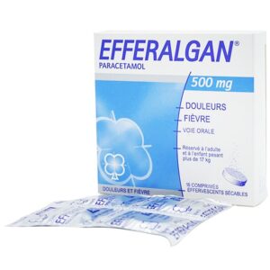 Viên sủi Efferalgan 500mg UPSA SAS giảm đau, hạ sốt (4 vỉ x 4 viên)