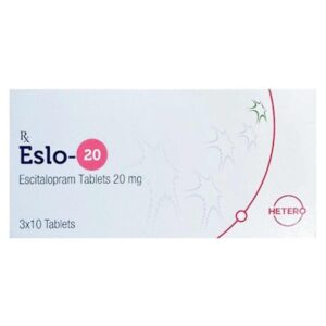Thuốc Eslo-20 Hetero điều trị trầm cảm, rối loạn lo âu (3 vỉ x 10 viên)