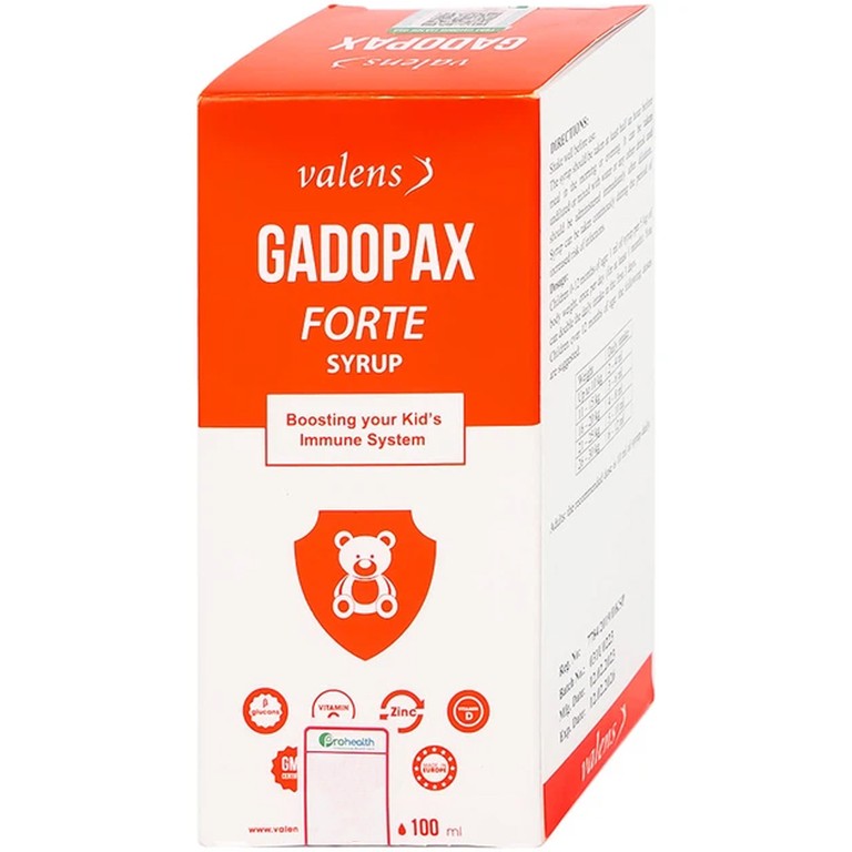 Siro Gadopax Forte hỗ trợ tăng sức đề kháng của cơ thể (100ml)