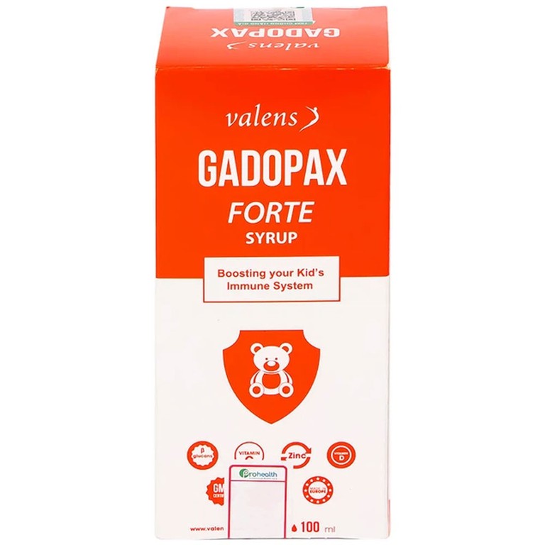 Siro Gadopax Forte hỗ trợ tăng sức đề kháng của cơ thể (100ml)