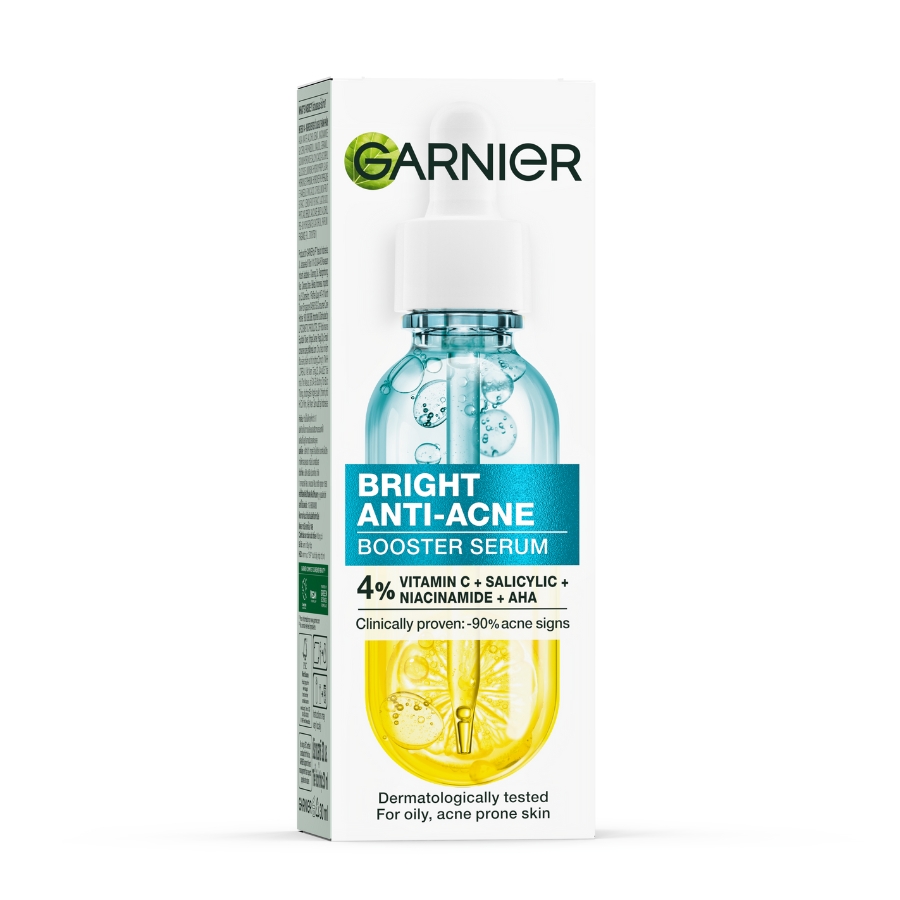 Garnier Serum Giảm Mụn Mờ Thâm Cho Da Dầu, Mụn 30ml