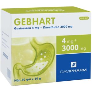 Gel uống Gebhart Davipharm điều trị triệu chứng cơn đau dạ dày (30 gói x 10g)
