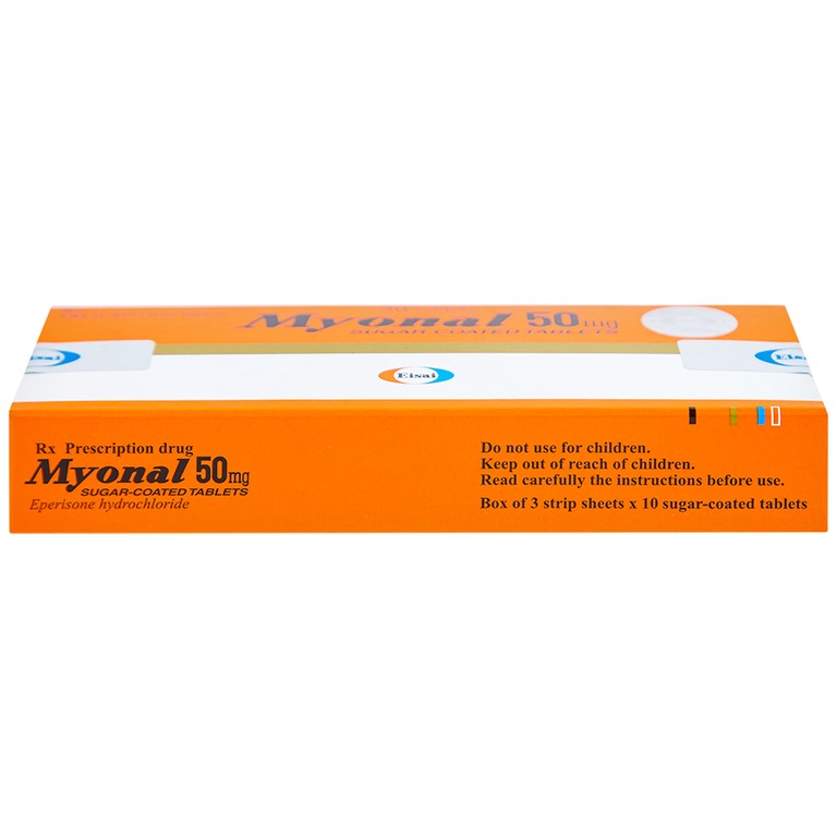 Viên nén Myonal 50mg Eisai cải thiện tăng trương lực cơ và điều trị liệt cứng (3 vỉ x 10 viên)